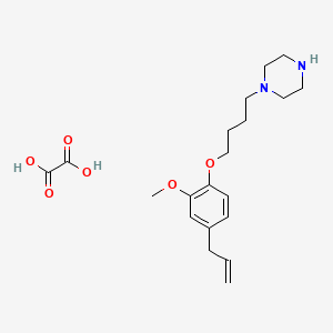 molecular formula C20H30N2O6 B4077150 1-[4-(4-allyl-2-methoxyphenoxy)butyl]piperazine oxalate 