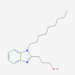 molecular formula C19H30N2O B407717 3-(1-Nonylbenzimidazol-2-yl)propan-1-ol CAS No. 305347-84-6