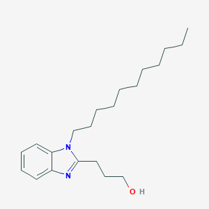 molecular formula C21H34N2O B407719 3-(1-Undecylbenzimidazol-2-yl)propan-1-ol CAS No. 305347-76-6