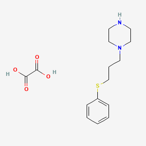 molecular formula C15H22N2O4S B4077207 1-[3-(phenylthio)propyl]piperazine oxalate 