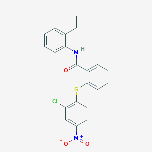 2-[(2-chloro-4-nitrophenyl)thio]-N-(2-ethylphenyl)benzamide