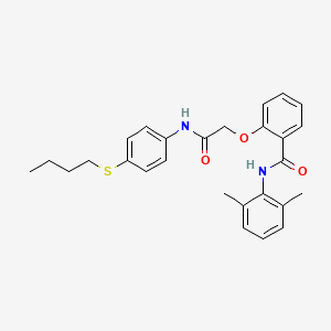 2-(2-{[4-(butylthio)phenyl]amino}-2-oxoethoxy)-N-(2,6-dimethylphenyl)benzamide