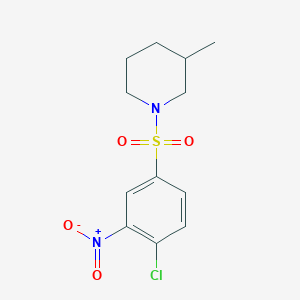 1-(4-Chloro-3-nitrobenzenesulfonyl)-3-methylpiperidine