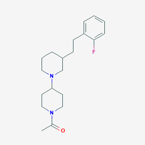 1'-acetyl-3-[2-(2-fluorophenyl)ethyl]-1,4'-bipiperidine