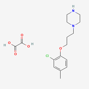 molecular formula C16H23ClN2O5 B4077318 1-[3-(2-chloro-4-methylphenoxy)propyl]piperazine oxalate 