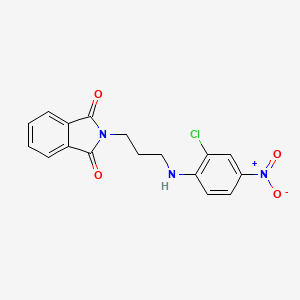 molecular formula C17H14ClN3O4 B4077333 2-{3-[(2-chloro-4-nitrophenyl)amino]propyl}-1H-isoindole-1,3(2H)-dione 