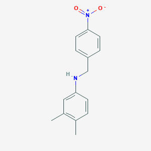 molecular formula C15H16N2O2 B407735 3,4-dimethyl-N-(4-nitrobenzyl)aniline 