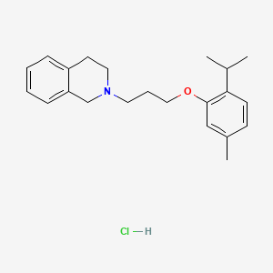 molecular formula C22H30ClNO B4077350 2-[3-(2-isopropyl-5-methylphenoxy)propyl]-1,2,3,4-tetrahydroisoquinoline hydrochloride 