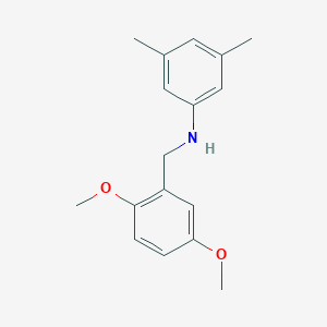 molecular formula C17H21NO2 B407738 N-(2,5-dimethoxybenzyl)-3,5-dimethylaniline 