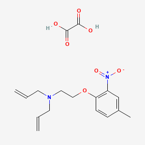 molecular formula C17H22N2O7 B4077384 N-allyl-N-[2-(4-methyl-2-nitrophenoxy)ethyl]-2-propen-1-amine oxalate 