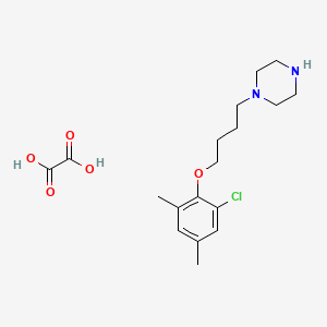 molecular formula C18H27ClN2O5 B4077392 1-[4-(2-chloro-4,6-dimethylphenoxy)butyl]piperazine oxalate 