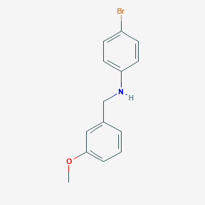 molecular formula C14H14BrNO B407741 4-bromo-N-(3-methoxybenzyl)aniline 
