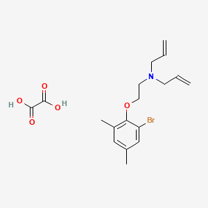 molecular formula C18H24BrNO5 B4077424 N-allyl-N-[2-(2-bromo-4,6-dimethylphenoxy)ethyl]-2-propen-1-amine oxalate 