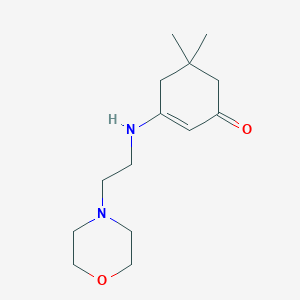 molecular formula C14H24N2O2 B407743 5,5-Dimethyl-3-[(2-morpholin-4-ylethyl)amino]cyclohex-2-en-1-one CAS No. 371926-29-3
