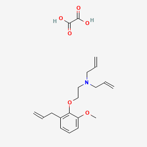 molecular formula C20H27NO6 B4077435 N-allyl-N-[2-(2-allyl-6-methoxyphenoxy)ethyl]-2-propen-1-amine oxalate 