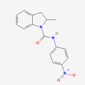 molecular formula C16H15N3O3 B4077445 2-methyl-N-(4-nitrophenyl)-1-indolinecarboxamide 