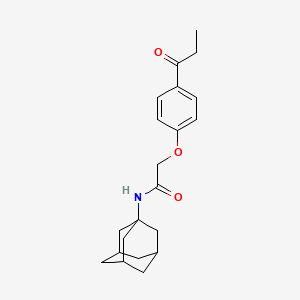molecular formula C21H27NO3 B4077457 N-1-adamantyl-2-(4-propionylphenoxy)acetamide 