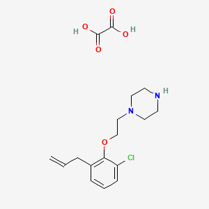 molecular formula C17H23ClN2O5 B4077472 1-[2-(2-allyl-6-chlorophenoxy)ethyl]piperazine oxalate 