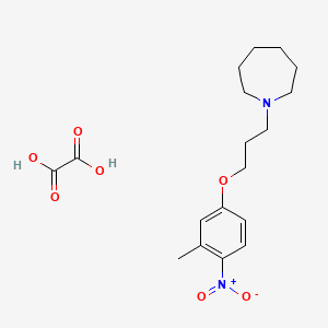 1-[3-(3-methyl-4-nitrophenoxy)propyl]azepane oxalate