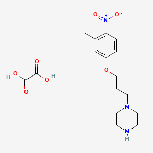 molecular formula C16H23N3O7 B4077549 1-[3-(3-methyl-4-nitrophenoxy)propyl]piperazine oxalate 