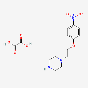 molecular formula C14H19N3O7 B4077562 1-[2-(4-nitrophenoxy)ethyl]piperazine oxalate 