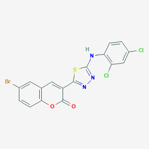 6-Bromo-3-[5-(2,4-dichloro-phenylamino)-[1,3,4]thiadiazol-2-yl]-chromen-2-one