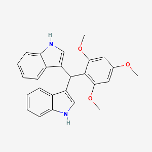 molecular formula C26H24N2O3 B4077618 3,3'-[(2,4,6-trimethoxyphenyl)methylene]bis-1H-indole 