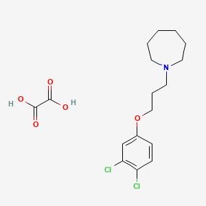 molecular formula C17H23Cl2NO5 B4077622 1-[3-(3,4-dichlorophenoxy)propyl]azepane oxalate 