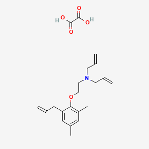 molecular formula C21H29NO5 B4077644 N-allyl-N-[2-(2-allyl-4,6-dimethylphenoxy)ethyl]-2-propen-1-amine oxalate 