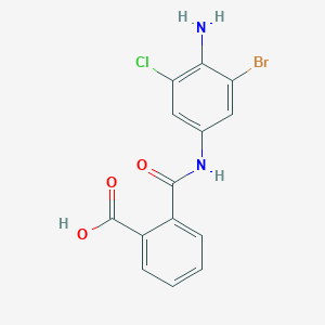 2-[(4-Amino-3-bromo-5-chloroanilino)carbonyl]benzoic acid