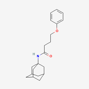 molecular formula C20H27NO2 B4077666 N-1-adamantyl-4-phenoxybutanamide 