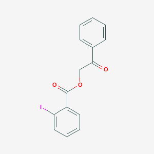 molecular formula C15H11IO3 B407767 2-Oxo-2-phenylethyl 2-iodobenzoate CAS No. 55153-31-6
