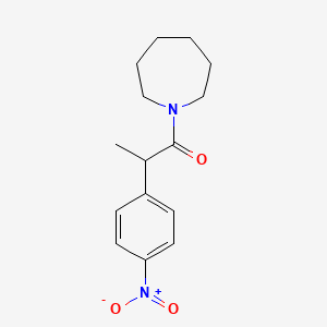 molecular formula C15H20N2O3 B4077679 1-[2-(4-nitrophenyl)propanoyl]azepane 