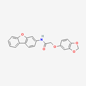 2-(1,3-benzodioxol-5-yloxy)-N-dibenzo[b,d]furan-3-ylacetamide