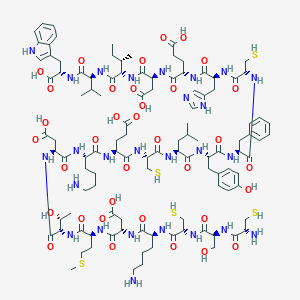 molecular formula C110H159N27O34S5 B040777 Sarafotoxin-b CAS No. 116303-65-2