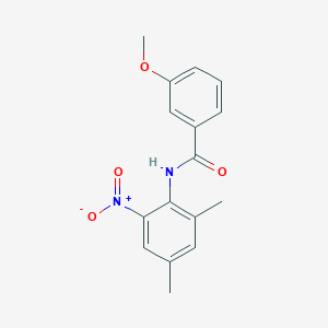 molecular formula C16H16N2O4 B4077720 N-(2,4-dimethyl-6-nitrophenyl)-3-methoxybenzamide 