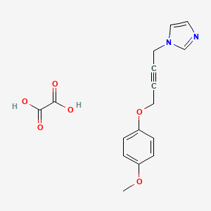 molecular formula C16H16N2O6 B4077769 1-[4-(4-methoxyphenoxy)-2-butyn-1-yl]-1H-imidazole oxalate 