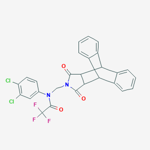 N-(3,4-dichlorophenyl)-N-(((9R,10S,11S,15R)-12,14-dioxo-11,12,14,15-tetrahydro-9H-9,10-[3,4]epipyrroloanthracen-13(10H)-yl)methyl)-2,2,2-trifluoroacetamide