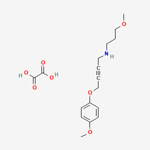 molecular formula C17H23NO7 B4077783 [4-(4-methoxyphenoxy)-2-butyn-1-yl](3-methoxypropyl)amine oxalate 