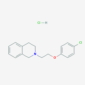 molecular formula C17H19Cl2NO B4077811 2-[2-(4-chlorophenoxy)ethyl]-1,2,3,4-tetrahydroisoquinoline hydrochloride 