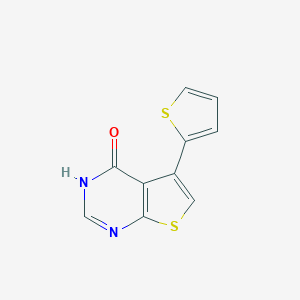 molecular formula C10H6N2OS2 B407784 5-(Thiophen-2-Yl)thieno[2,3-D]pyrimidin-4(1h)-One CAS No. 215928-54-4