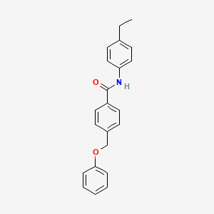 molecular formula C22H21NO2 B4077847 N-(4-ethylphenyl)-4-(phenoxymethyl)benzamide 