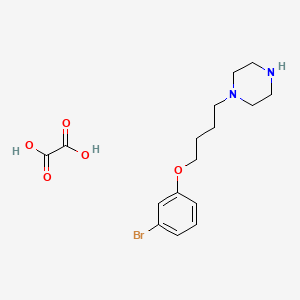 molecular formula C16H23BrN2O5 B4077856 1-[4-(3-bromophenoxy)butyl]piperazine oxalate 
