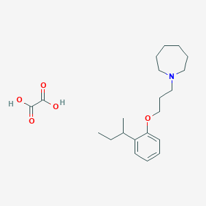 molecular formula C21H33NO5 B4077866 1-[3-(2-sec-butylphenoxy)propyl]azepane oxalate 