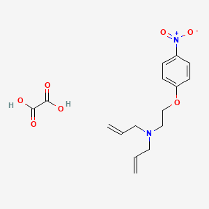 molecular formula C16H20N2O7 B4077901 N-allyl-N-[2-(4-nitrophenoxy)ethyl]-2-propen-1-amine oxalate 