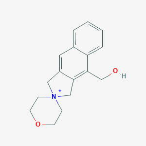 molecular formula C17H20NO2+ B407791 7-Hydroxymethyl-naphtho[2,3-b]-8-oxa-5-azoniaspiro[4.5]decane 