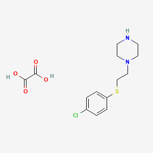 molecular formula C14H19ClN2O4S B4077930 1-{2-[(4-chlorophenyl)thio]ethyl}piperazine oxalate 