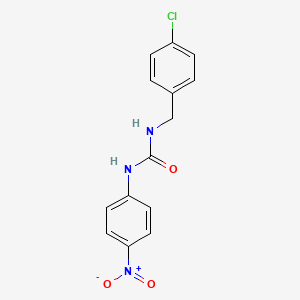 molecular formula C14H12ClN3O3 B4077967 N-(4-chlorobenzyl)-N'-(4-nitrophenyl)urea 