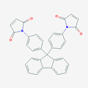 molecular formula C33H20N2O4 B407797 1-[4-[9-[4-(2,5-Dioxopyrrol-1-yl)phenyl]fluoren-9-yl]phenyl]pyrrole-2,5-dione CAS No. 78588-56-4