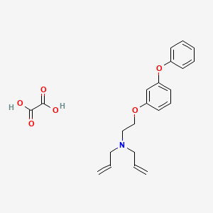 molecular formula C22H25NO6 B4077982 N-allyl-N-[2-(3-phenoxyphenoxy)ethyl]-2-propen-1-amine oxalate 